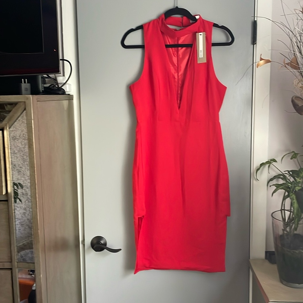 Do-Be red tank midi dress, size L, new